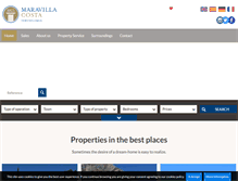 Tablet Screenshot of maravilla-costa.com